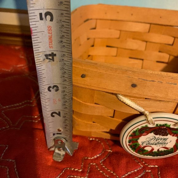 Bundle 𝅺2 Longaberger 1996 Handwoven Large/Small Square Baskets   12'' - Picture 14 of 16